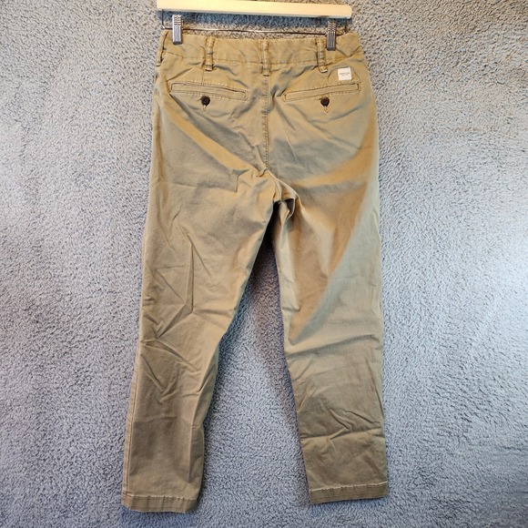 American Eagle Outfitters Pants Men's 29 X 30 Tan Cotton Slim Fit Straight Leg - Picture 2 of 16